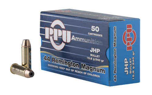 Ammunition Prvi Partizan Pistol 44Magnum PPU 44MAG JHP 240GR 50/500